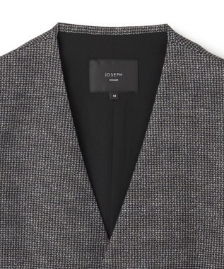 JOSEPH HOMME 新素材【ストレッチ/セットアップ対応】クリアドビージャージー ジレ ライトグレー系