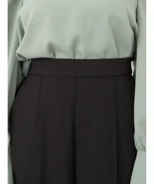 earth music&ecology ２ｗａｙピンタックテーパードパンツ Black