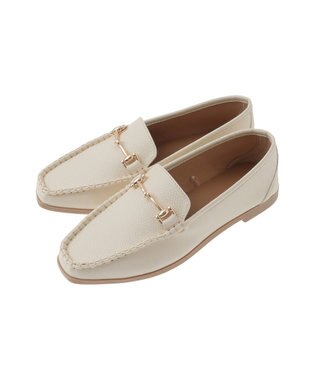 Green Parks ソフトビットローファー Ivory