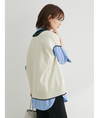 Green Parks チルデンニットベスト Off White