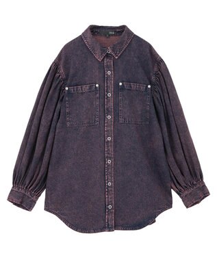 Green Parks ・ＳＵＧＡＲ　ＳＰＯＯＮ　ボリュームスリーブデニムシ Bordeaux