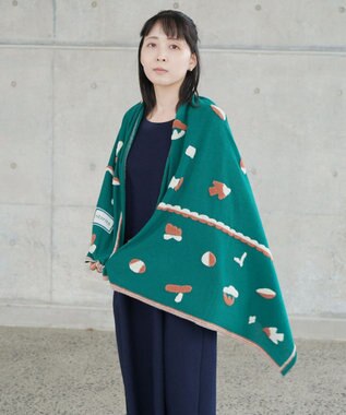 nitorito 【UNISEX】Sanpo オリジナル柄 ストール green