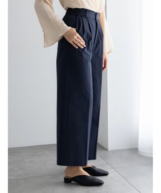 Te chichi 2タックチノパンツ【AOYAMA FASHION ASSOCIATION × Te chichi】 ネイビー