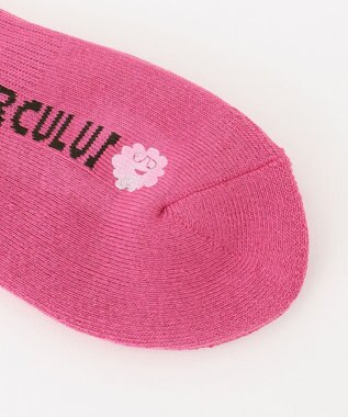 PW CIRCULUS 【WOMEN】【土踏まずをサポート】ロゴ ショートソックス ピンク系