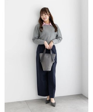 Te chichi 2タックチノパンツ【AOYAMA FASHION ASSOCIATION × Te chichi】 ネイビー