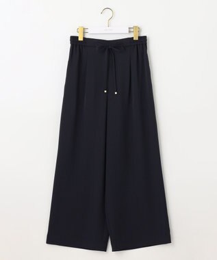 ANY SIS 【洗える】イージードロスト ワイドパンツ ネイビー