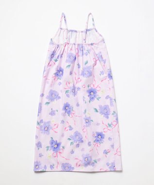 ANY KIDS 【洗濯機可能/簡単着付け】2WAY セパレート浴衣セット ラベンダー×花柄