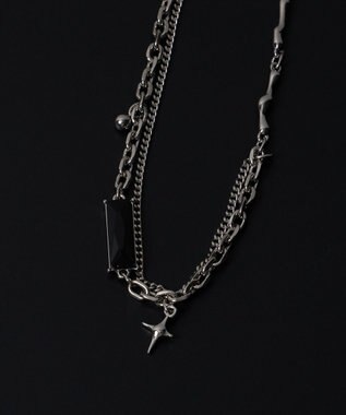 WEGO MモチーフMIXチェーンネックレス 柄3