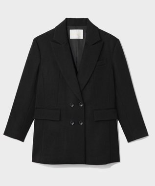 GRACE CONTINENTAL オーバーサイズコートジャケット ブラック