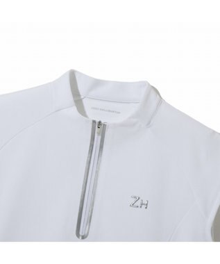 ZERO HALLIBURTON 【吸水速乾・UVケア】 フレンチスリ―ブモックネック鹿の子ワンピース ZHG-W5S4b 82978 ホワイト
