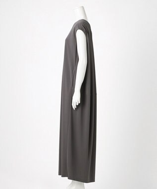 23区 【GOLD LABEL】リュクスジャージー バックデザイン ワンピース グレー系