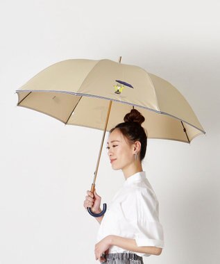 MOONBAT 【雨傘】POLO RALPH LAUREN（ポロ ラルフローレン）長傘 ツイル無地×RAIN BEAR ベージュ
