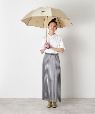 MOONBAT 【雨傘】POLO RALPH LAUREN（ポロ ラルフローレン）長傘 ツイル無地×RAIN BEAR ベージュ