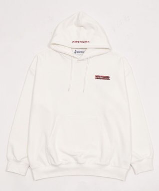 WEGO 【ユニセックス着用ITEM】別注NEWJACKグラフィックプルパーカー ホワイト