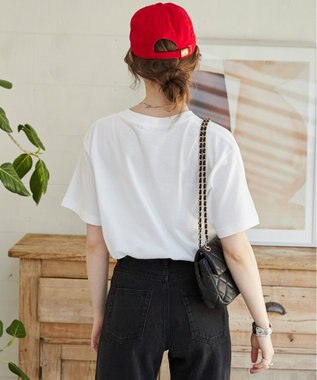 WEGO 【ANGIE VINTAGE】ワンポイント刺繍ロゴTシャツ ホワイトその他