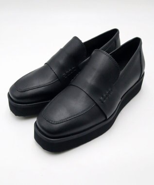 BONTRE 【BONTRE/ボントレ】-サスティナブルライン-厚底コインローファー ブラック