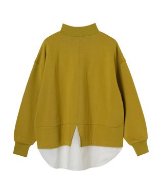 Green Parks 裏起毛ドッキングチュニック Yellow