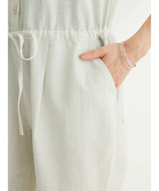 Green Parks インド 綿麻オールインワン Natural