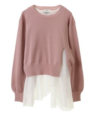 earth music&ecology ＳＥＴ２点サイドスリットニット＋フレアタンク