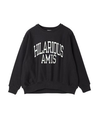 AMERICAN HOLIC ネップ裏毛ロゴスウェット Charcoal Gray
