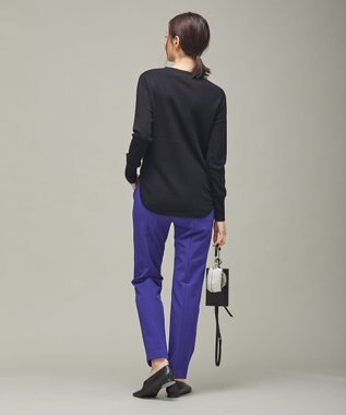 ICB 【洗える】 エクストラファインメリノ ヘンリーネックプルオーバー ブラック系