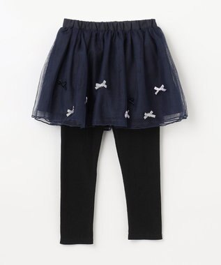 ANY KIDS チュールスカッツ ネイビー×ブラック