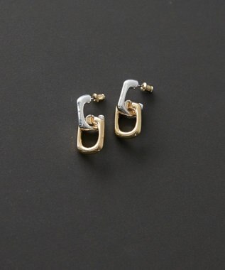 AMERICAN HOLIC コンビカラースクエアピアス Mix