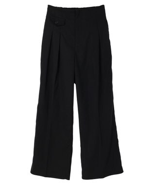 Green Parks ・Ｐｅｔｉｔ　Ｆｌｅｕｒ　ハイウエストワイドパンツ Black
