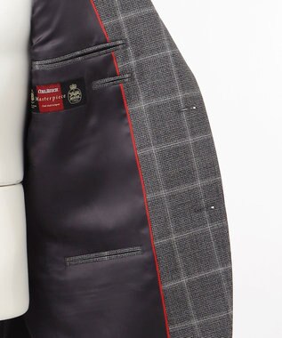 J.PRESS MEN 【CUBA BEACH MASTERPIECE】シルクツイストミックスチェック スーツ グレー系4