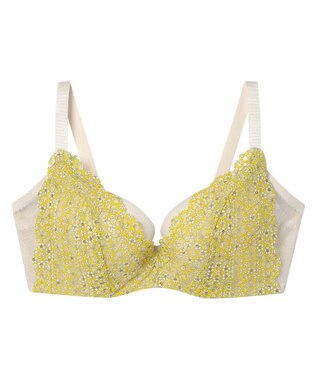 une nana cool さあわたし レース 脇高ブラジャー MADE WITH LIBERTY FABRIC ライトベージュ