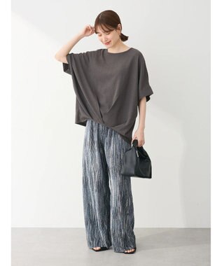 Green Parks 裾タック表面カットプルオーバー Gray