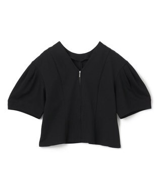 uncrave 【接触冷感・UVカット】ダブルフェイスジャージー 2WAYブラウス（uncrave STANDARD） ブラック