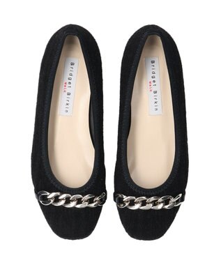 Bridget Birkin 【Bridget Birkin Walk】チェーンモチーフウォーキングパンプス ブラック雑材