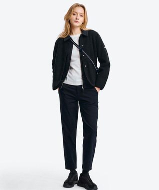 AIGLE カーディガン シェルパフリースジャケット ブラック