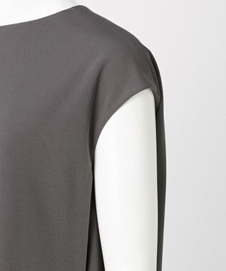 23区 【GOLD LABEL】リュクスジャージー バックデザイン ワンピース グレー系