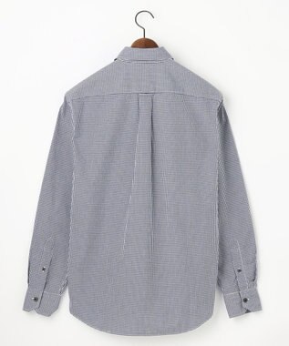 JOSEPH ABBOUD 【柔らかな肌触り/暖かい】ファインブラッシュド ネル チェック シャツ サックスブルー系6