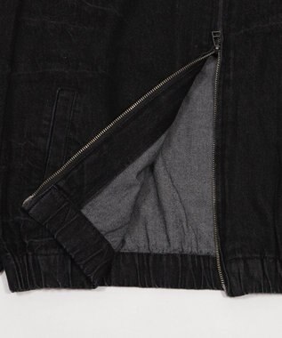 WEGO 【ユニセックス着用ITEM】ファーフードスラッシュデニムブルゾン デニムブラックソノタ