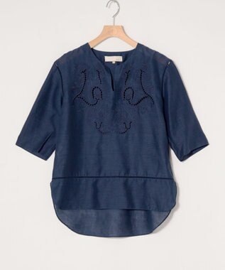 ONWARD Reuse Park 【自由区】ブラウス春夏 ネイビー