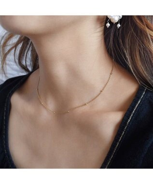 blancotokyo 【金属アレルギー対応】ボールチェーンネックレス Astra ゴールド