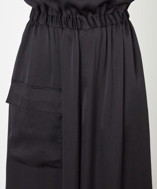 NAVE 【Nave・洗える】ヴィンテージサテン オールインワン ブラック系