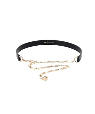 earth music&ecology デザインチェーンＭＩＸベルト Black