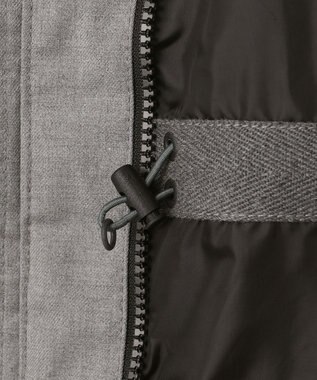 JOSEPH ABBOUD MOUNTAIN 【撥水/ライナードッキング対応】スライバー カモフラージュコンビ パーカー ライトグレー系