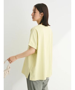 Green Parks インド綿 フレンチスリーブ前後差カットプルオーバー Light Green