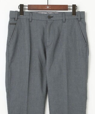 JOSEPH ABBOUD 【ウエストも伸びる！/ストレッチ】ミックスリネンシャンブレーパンツ グレー系