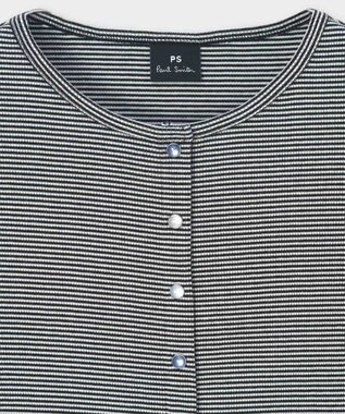 Paul Smith ボーダー ハーフスリーブ カーディガン ブラック