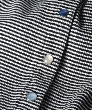 Paul Smith ボーダー ハーフスリーブ カーディガン ブラック