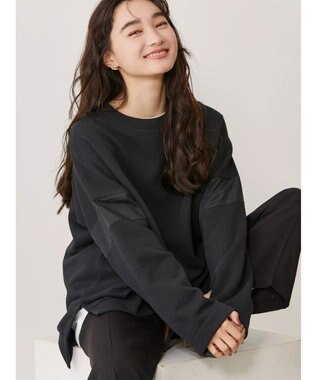 AMERICAN HOLIC 異素材ショルダー切り替えスウェット1