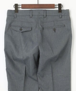 JOSEPH ABBOUD 【ウエストも伸びる！/ストレッチ】ミックスリネンシャンブレーパンツ グレー系