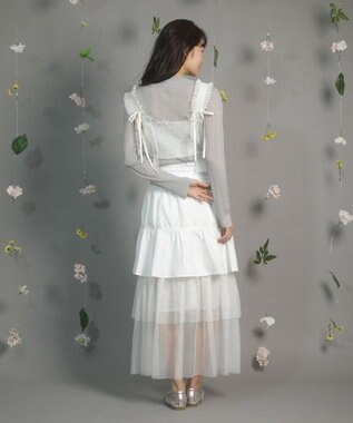 Green Parks ｄａｚｚｌｉｎ　チュールビスチェ Off White