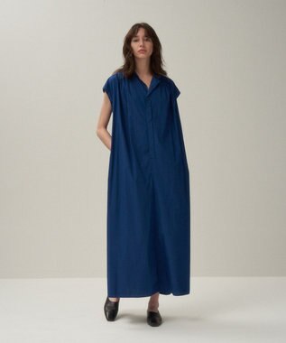  NATURAL DYED COTTON LAWN | タックドレス